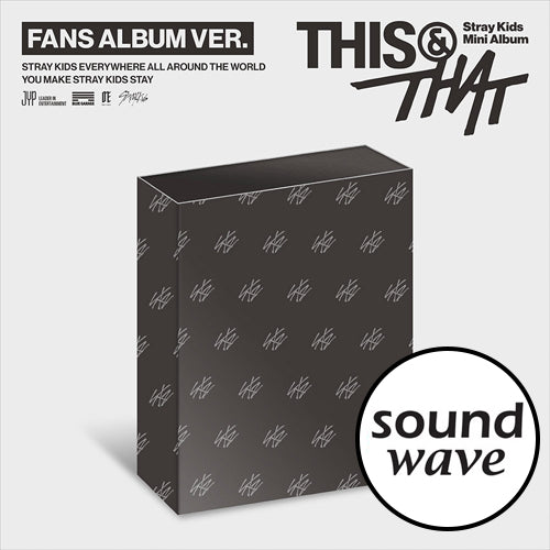 [PRE-ORDER] [SOUNDWAVE POB] Stray Kids – Mini Album [THIS & THAT] (FANS ALBUM VER.)
