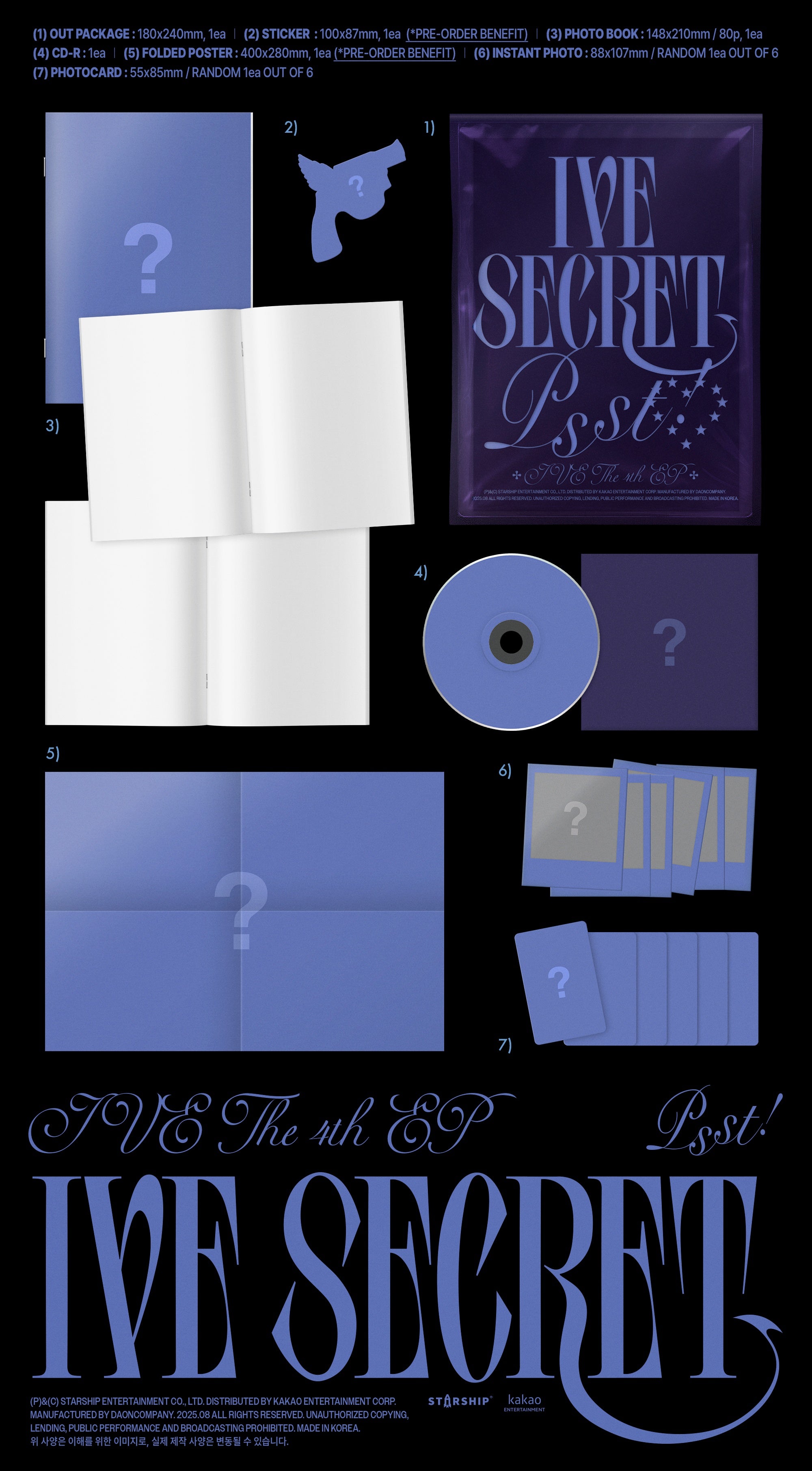[Pre-Order] IVE 4th Ep: Ive Secret