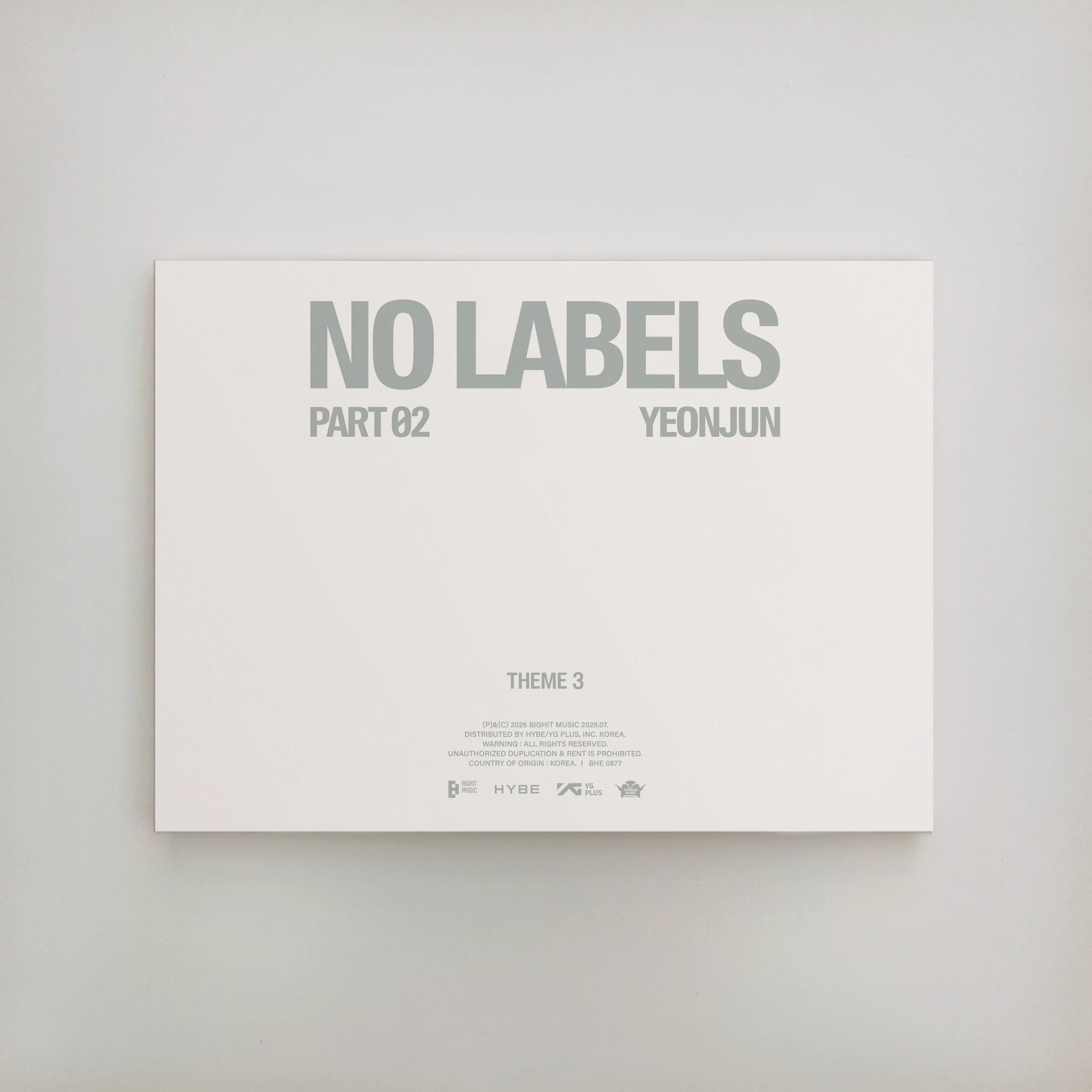 [PRE-ORDER] YEONJUN - NO LABELS: PART 02 (3 VERSIONS)