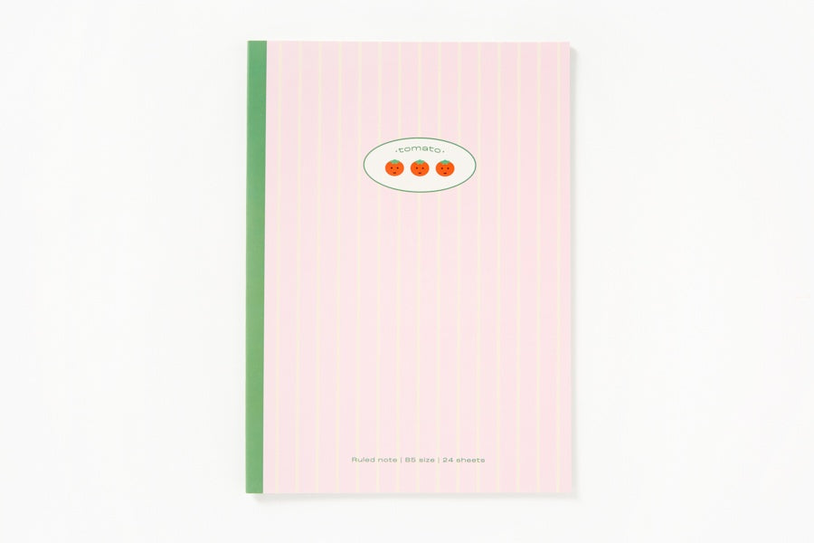NOTE SHG PINK GRID TOMATO