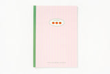 NOTE SHG PINK GRID TOMATO