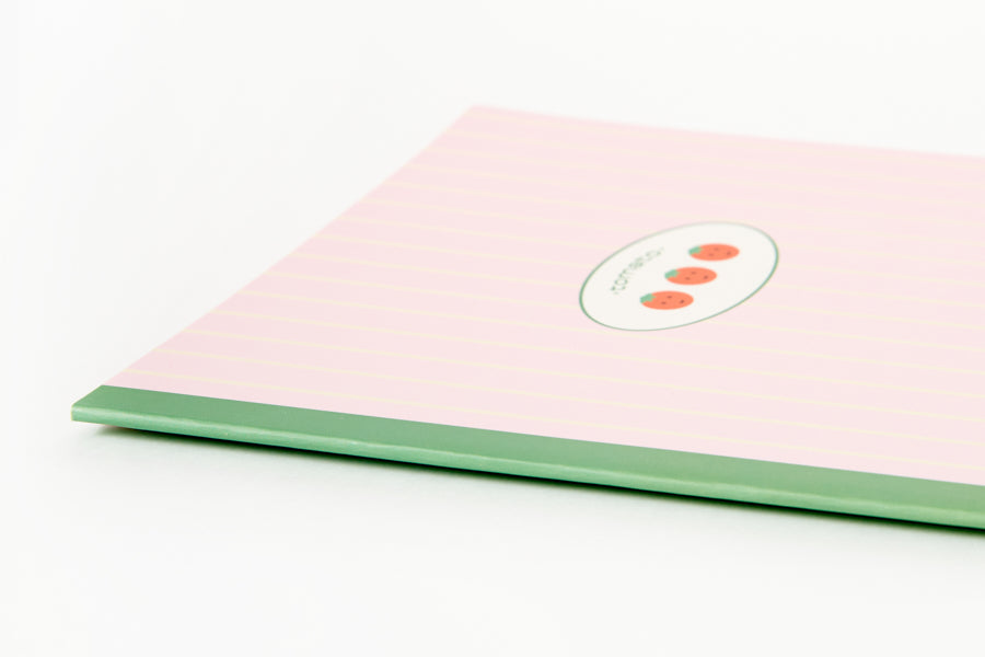 NOTE SHG PINK GRID TOMATO