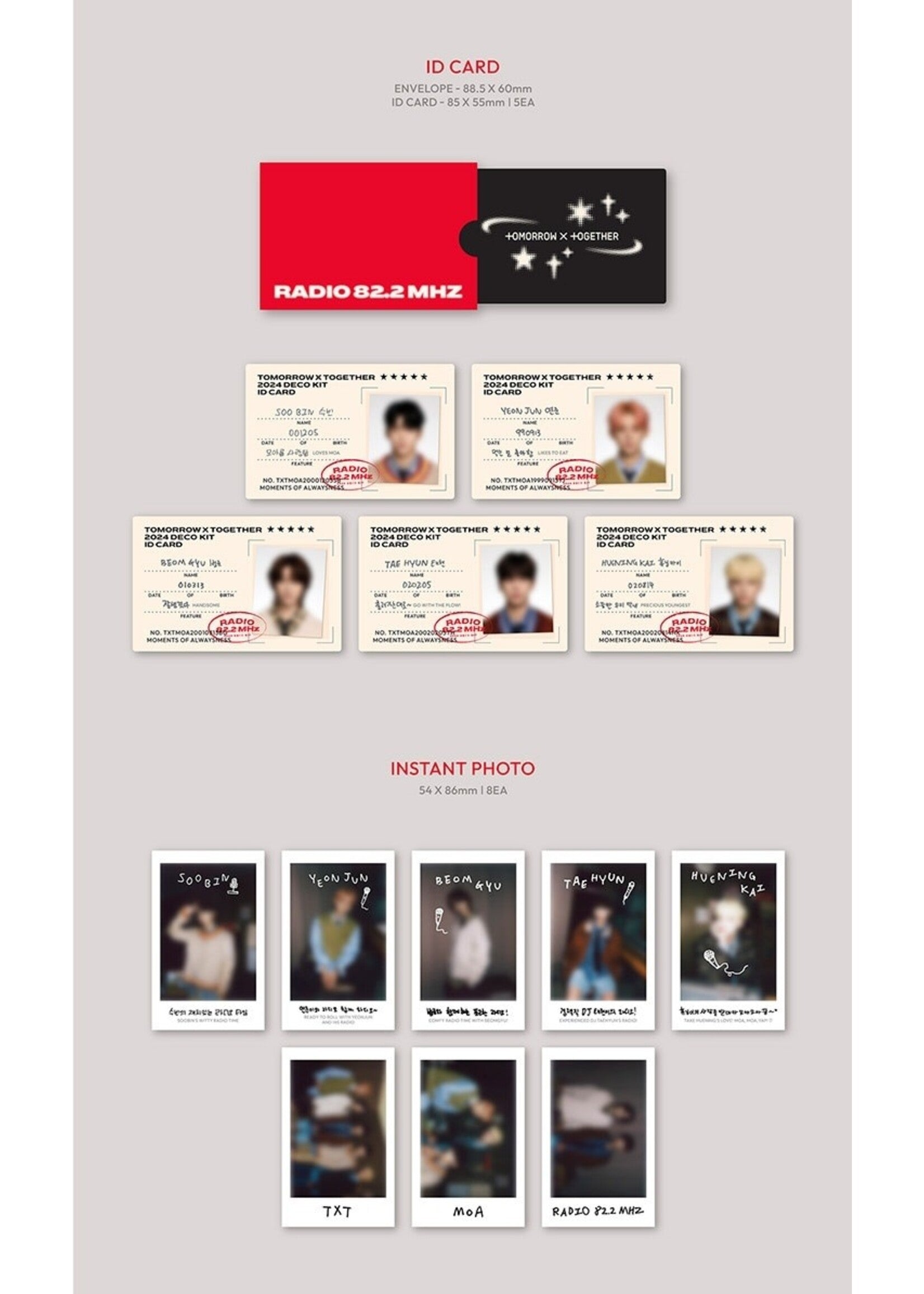 TOMORROW X TOGETHER (TXT) 2024 DECO KIT