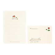 Mini Letter Paper Set Simple Cat
