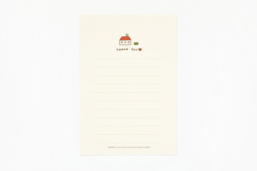 Mini Letter Paper Set Simple Cat