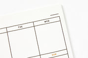 MEMOPAD WEEKLY BEAR GRID B5