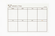 MEMOPAD WEEKLY BEAR GRID B5