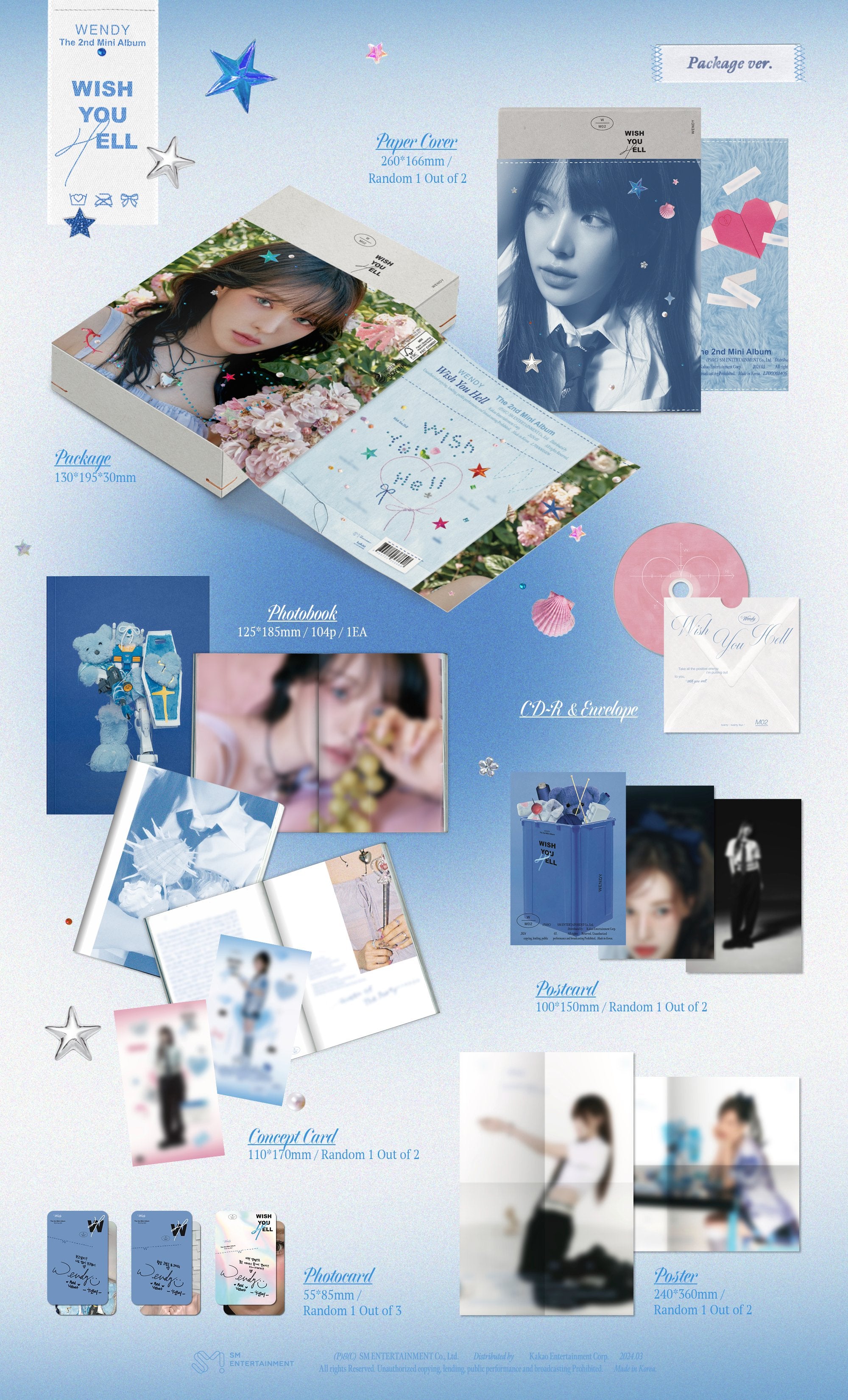 WENDY: The 2nd Mini Album [Wish You Hell] (Package Ver.)