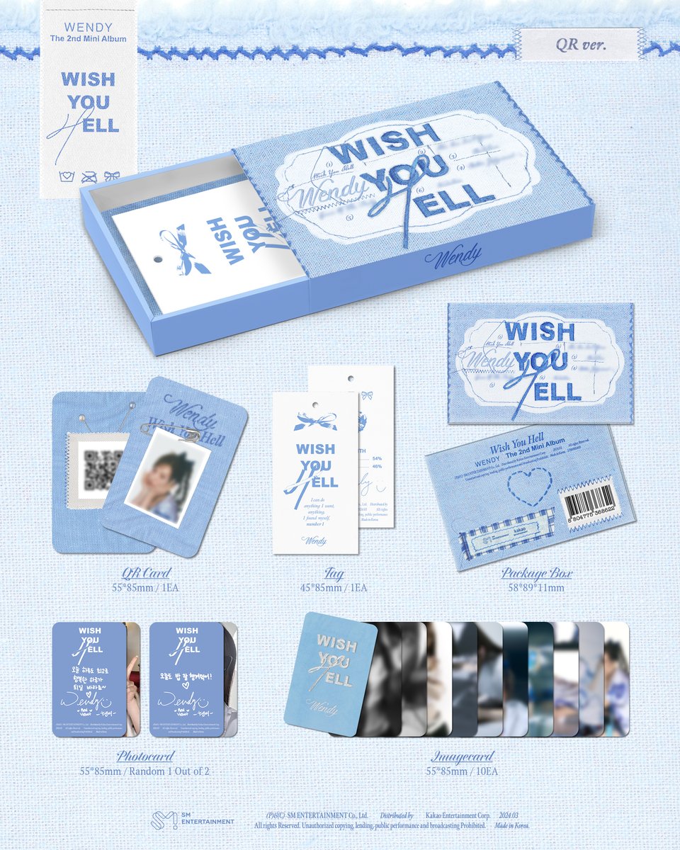 WENDY: The 2nd Mini Album [Wish You Hell] (QR Ver.) (Smart Album)