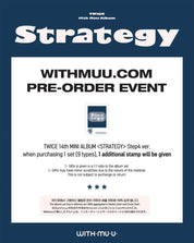 TWICE 14th Mini Album "Strategy" (STEP4 Ver.) (Set) with Applemusic POB