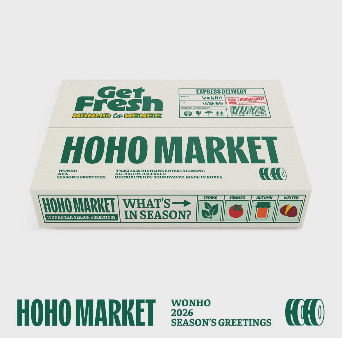 [PRE-ORDER] WONHO - 2026 SEASON'S GREETINGS [HOHO MARKET]
