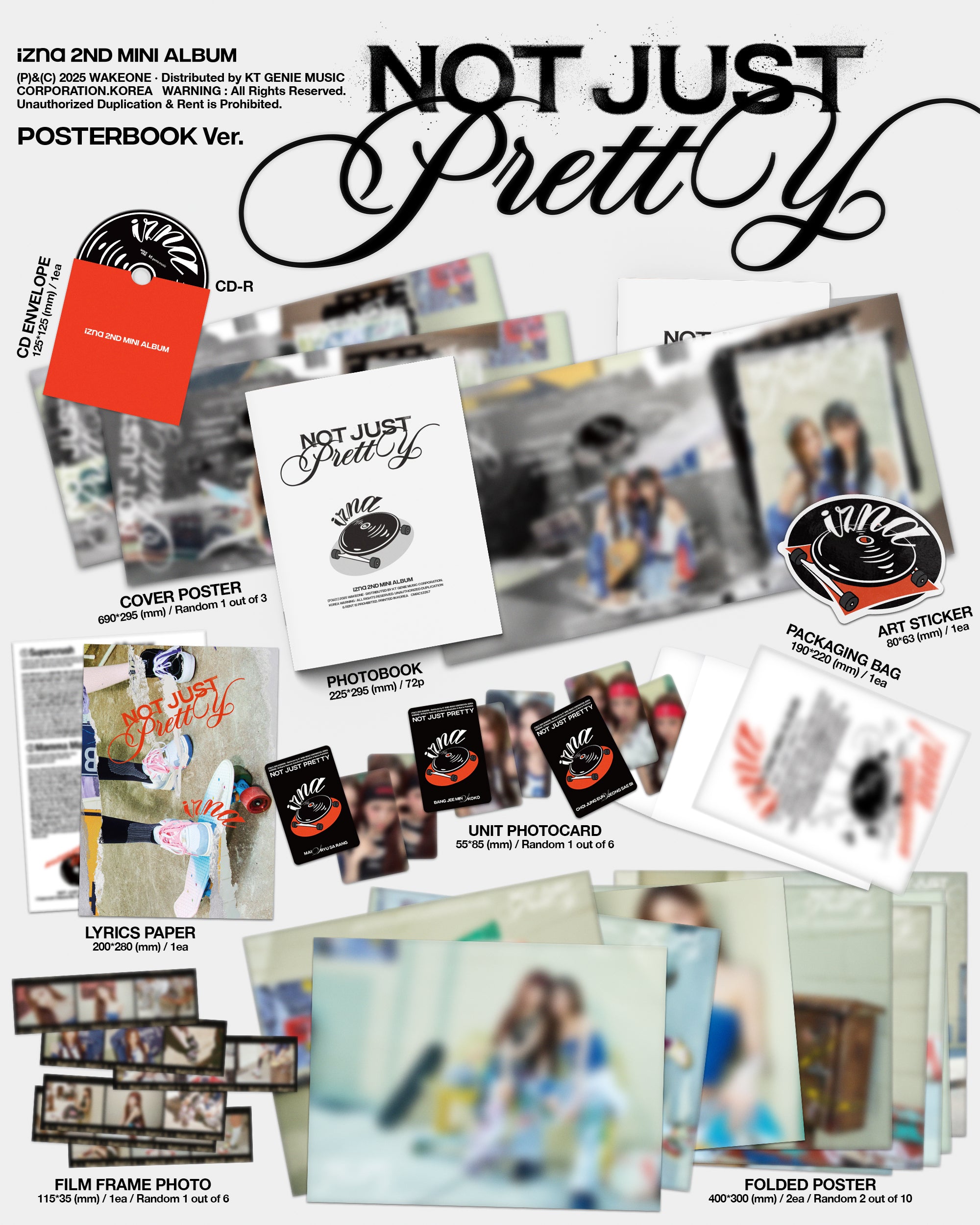 [Pre-Order] Izna 2nd Mini Album: Not Just Pretty [Posterbook Ver.]