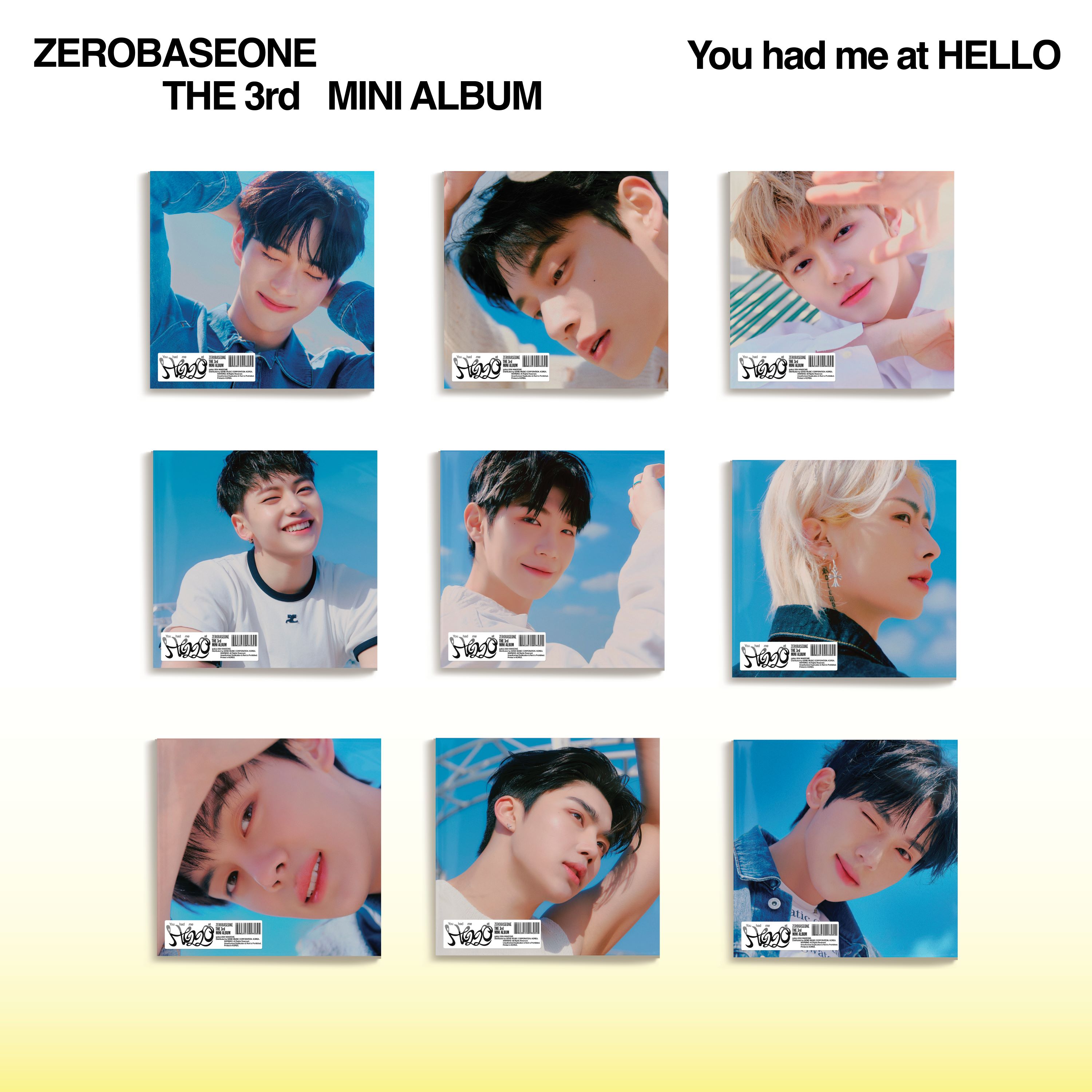 ZEROBASEONE - 3RD MINI ALBUM 'You had me at HELLO' [DIGIPACK ver.]