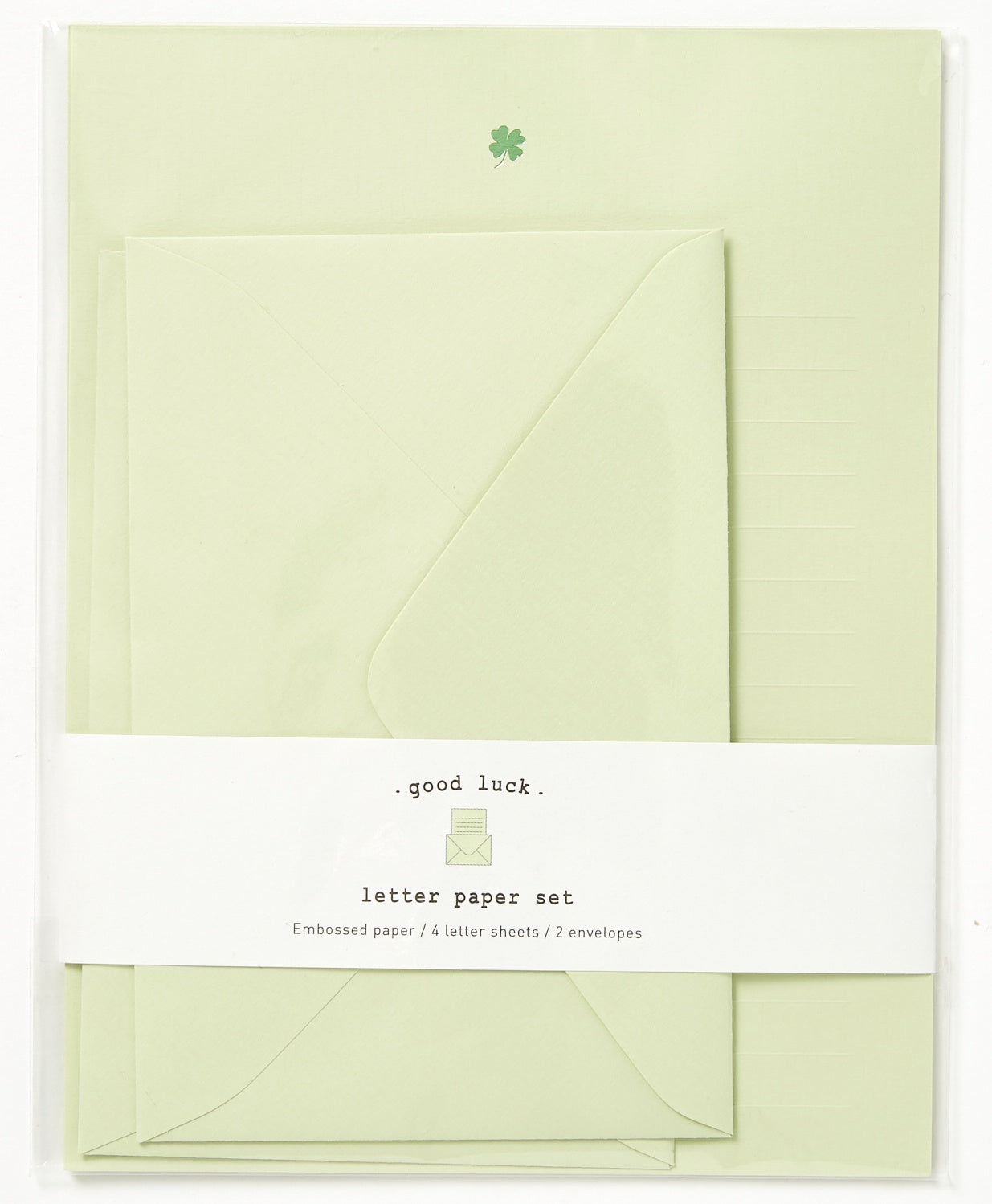 Letter Paper Set - Green Clover