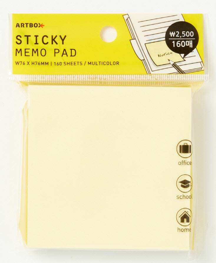 MEMO STICKY MIXED 4 COLORS (BASIC) L