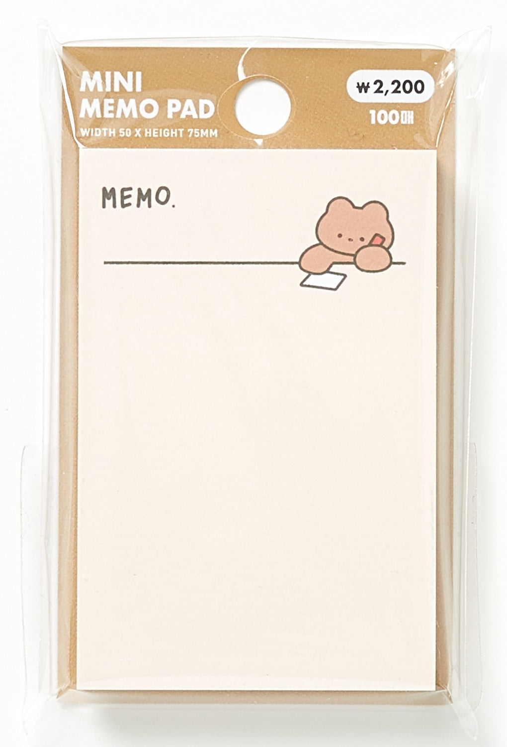 STICKY MEMO SCRIBBLE BEAR BASIC S