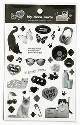 STICKER BLACK AND WHITE