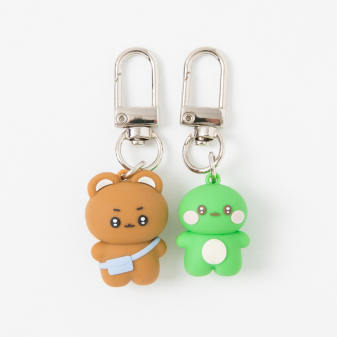 KEY RING SET BEAR DINOSAUR