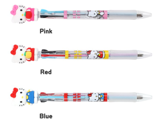 Hello Kitty Figure 3 Color Ballpoint Pen 0.7mm