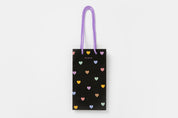 Mini Gift Bag Heart Black