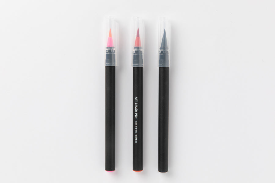 Calligraphy Brush Pen Set Pink