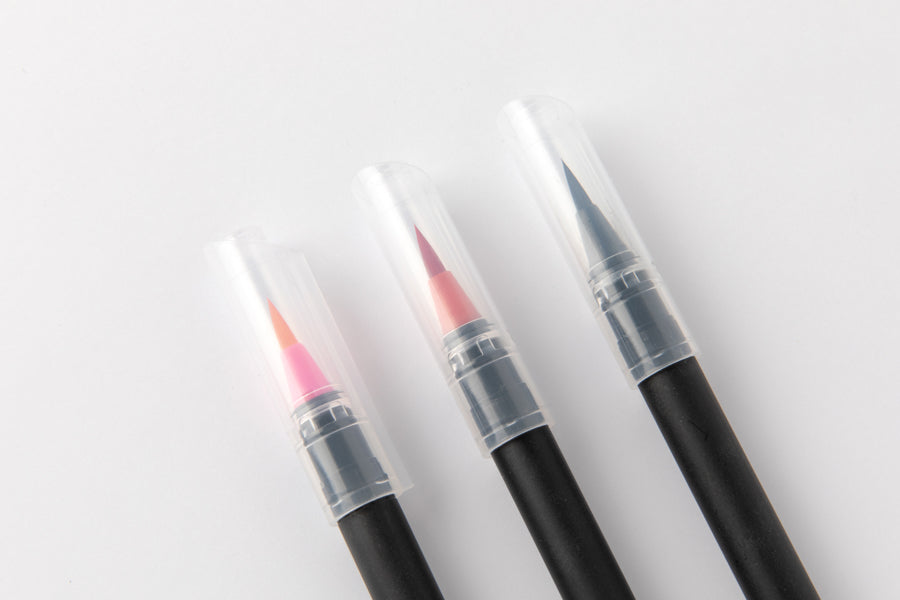 Calligraphy Brush Pen Set Pink