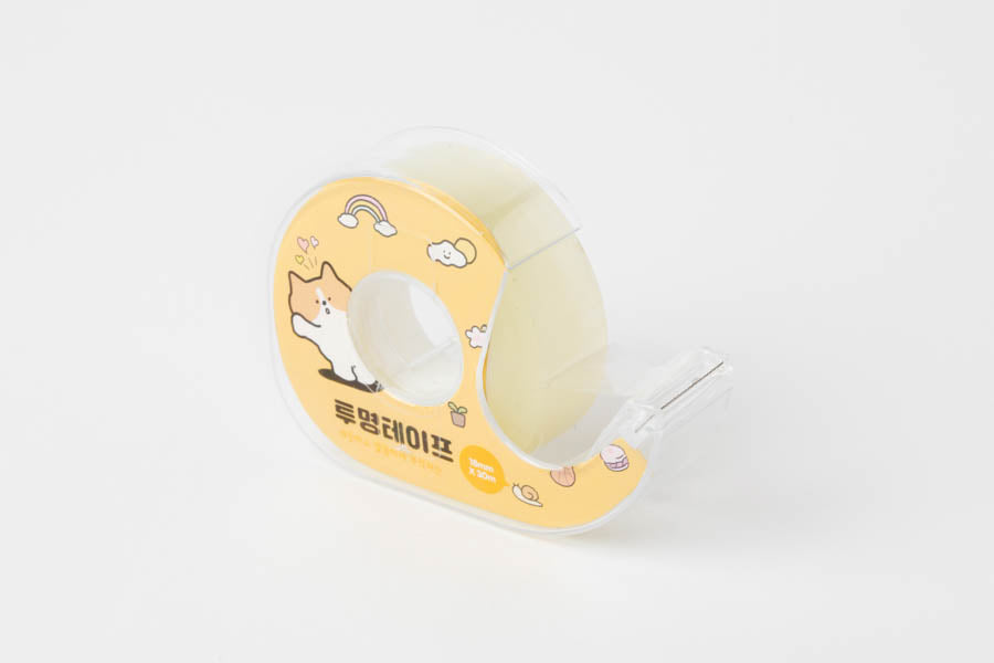 Clear Tape 18mm X 30m Shiba Yellow