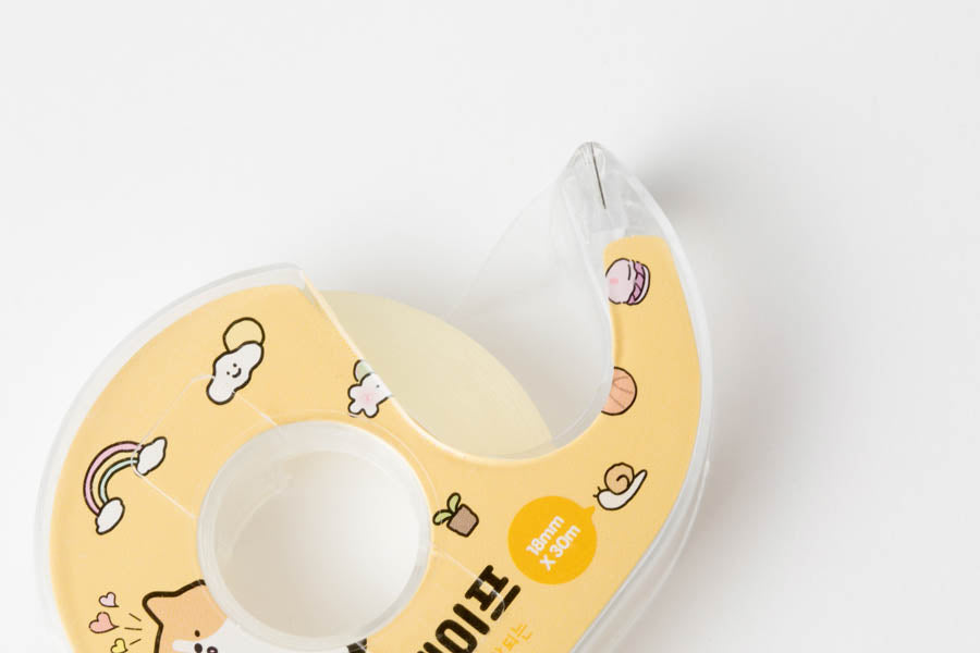 Clear Tape 18mm X 30m Shiba Yellow