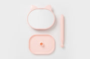 Cat Tray Desk Mirror Pink
