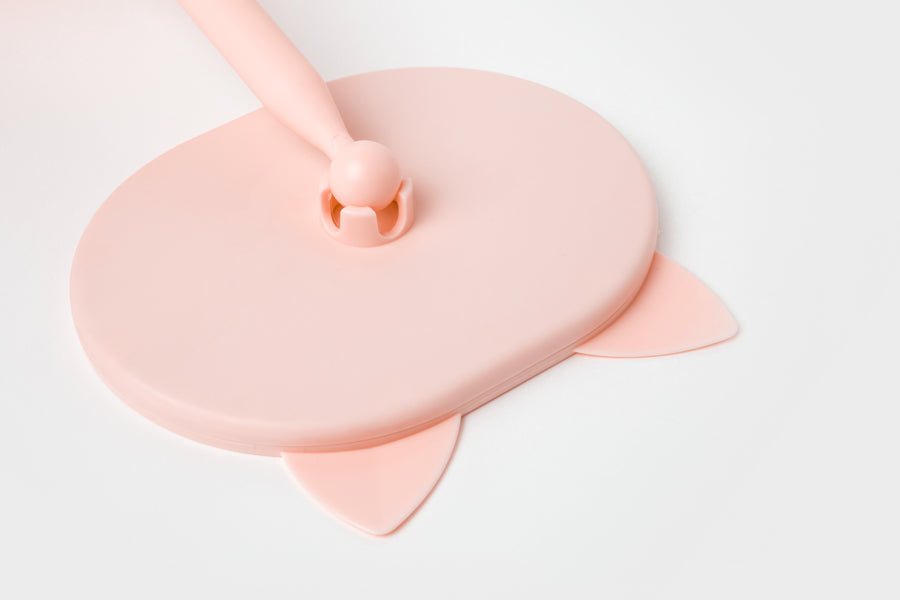 Cat Tray Desk Mirror Pink