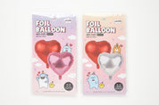 Foil Balloons 2 Packs (Red Silver)