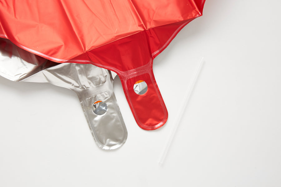 Foil Balloons 2 Packs (Red Silver)