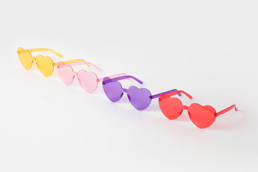 Heart Glasses Pink