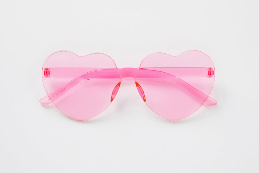 Heart Glasses Pink