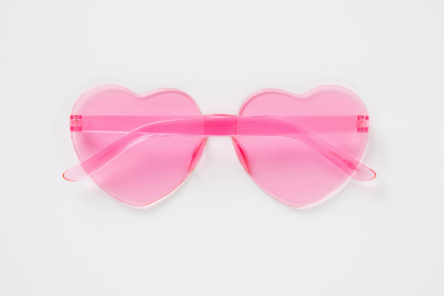 Heart Glasses Pink