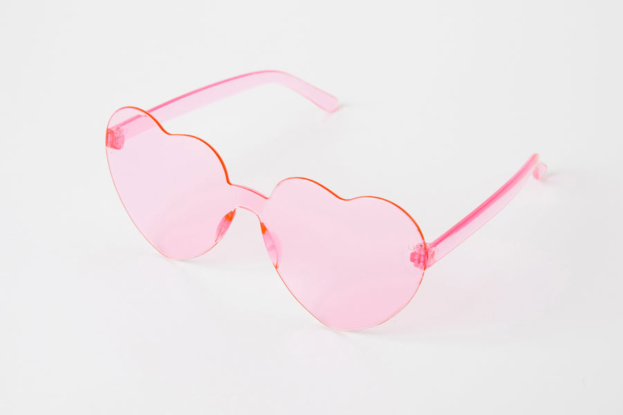 Heart Glasses Pink