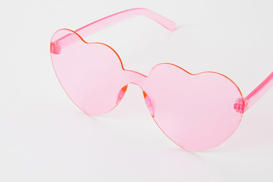 Heart Glasses Pink