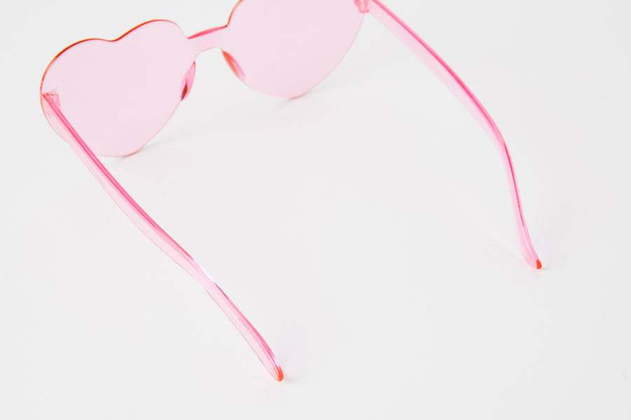 Heart Glasses Pink