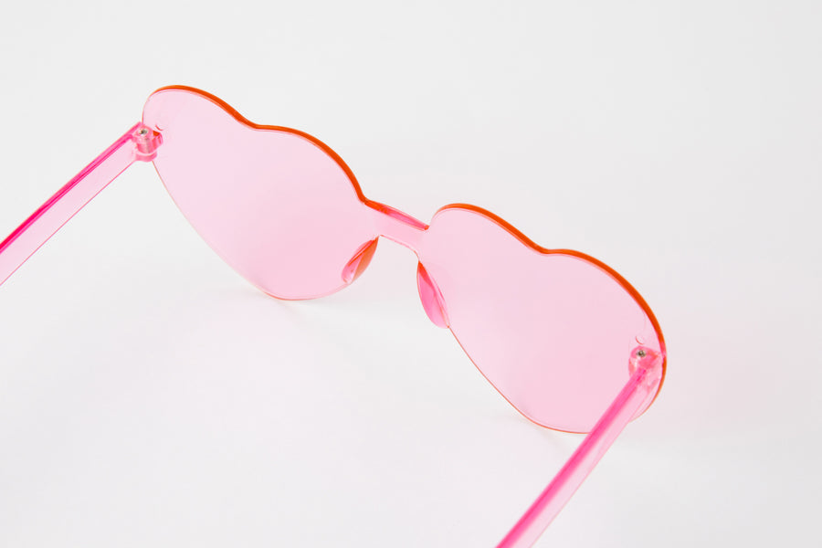 Heart Glasses Pink