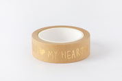 Masking Tape Gold Foil Lettering 15mm