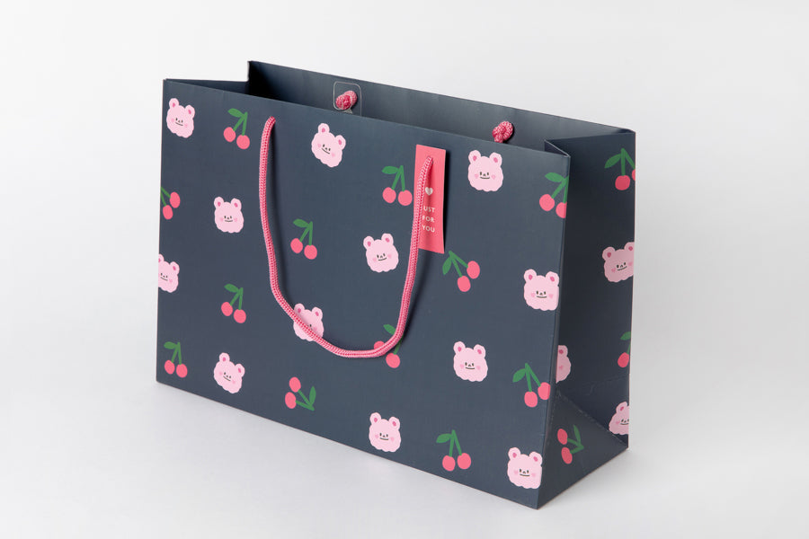 Gift Bag Bear & Cherry