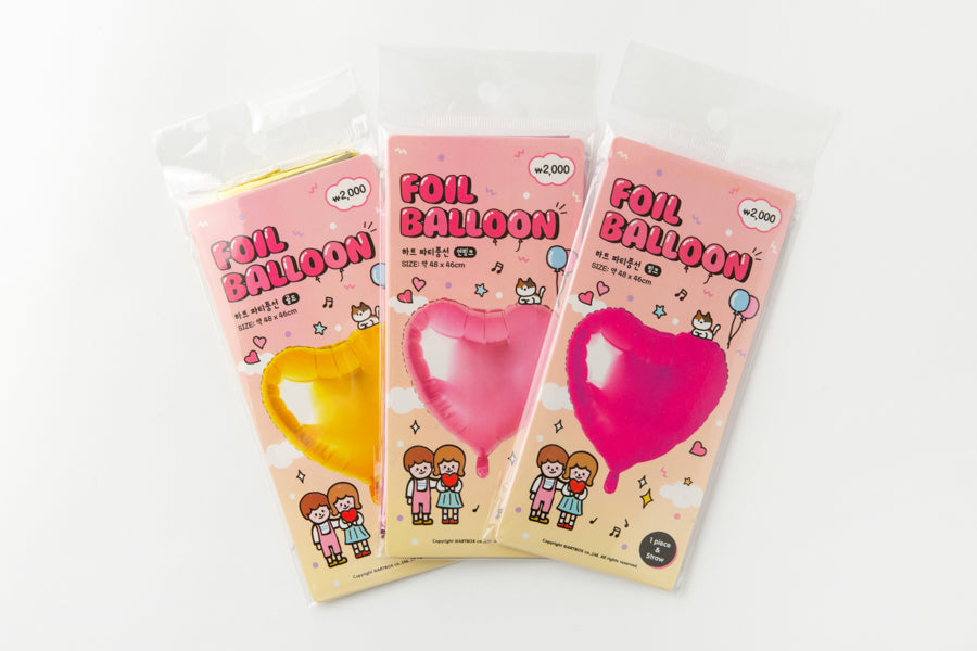 Foil Balloon Heart Light Pink