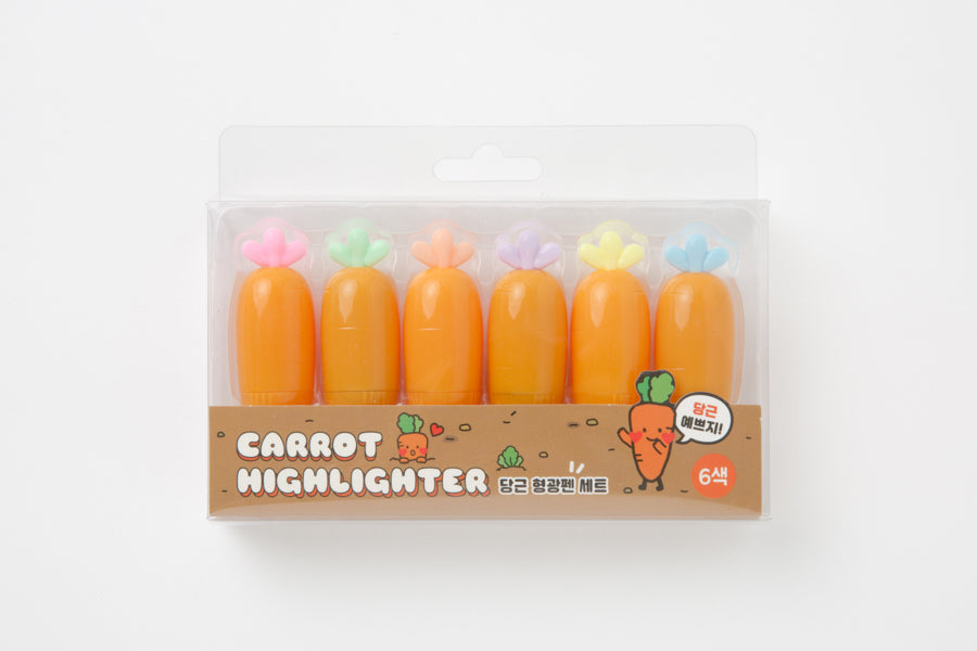 Highlighter Set Carrot 6-Color