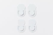 Flat Bookmark Flower Set of 4