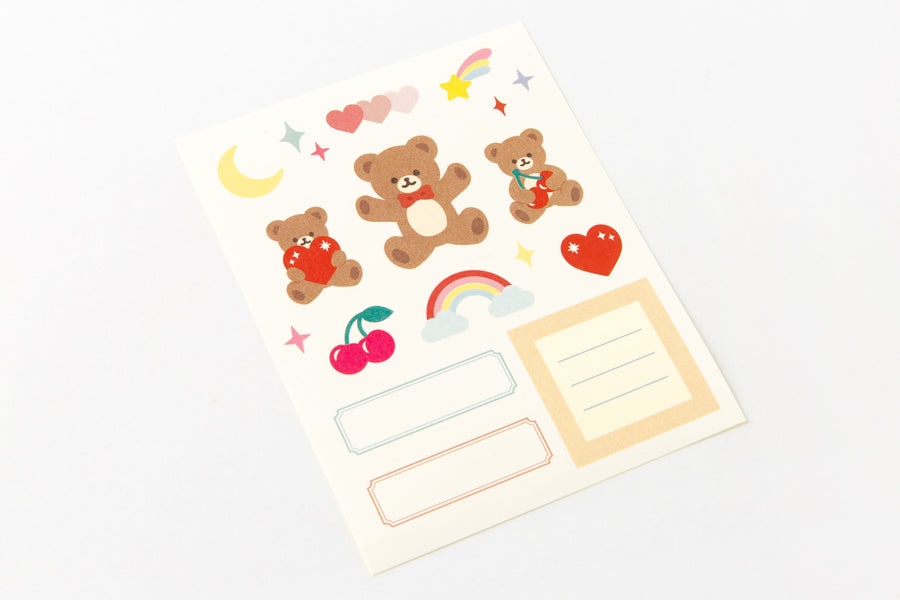 Sticker Collection File Teddy Bear 6 Holes