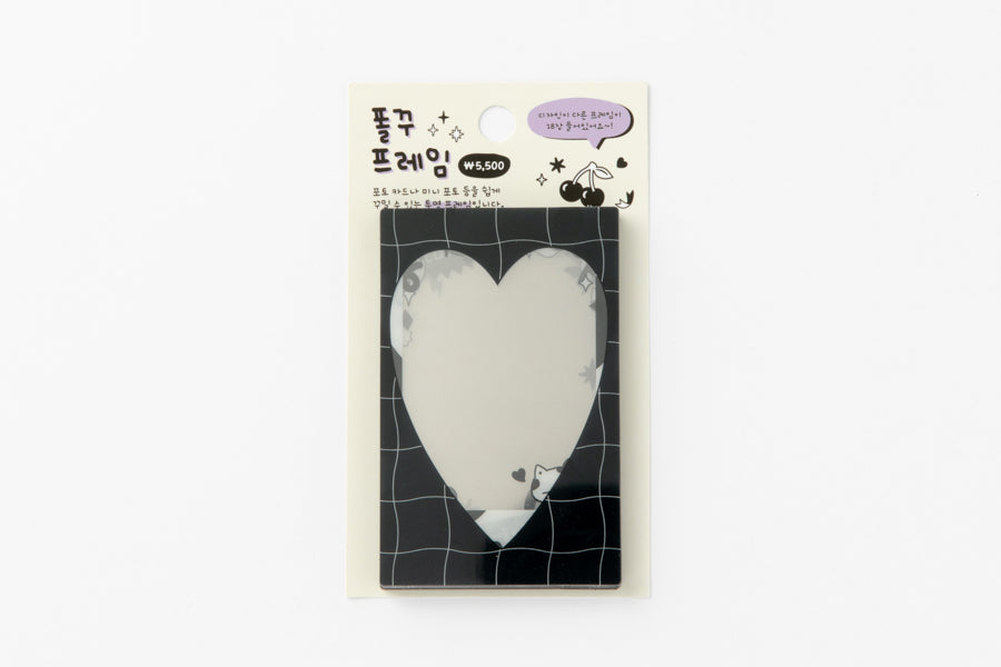 Polaroid Photo Frame Black Confetti