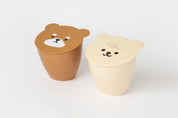 Animal Face Trash Can Beige Bichon