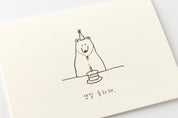 Card Set Friendly Bear Paul Celebration