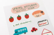 Spring Strawberry Grid Notes