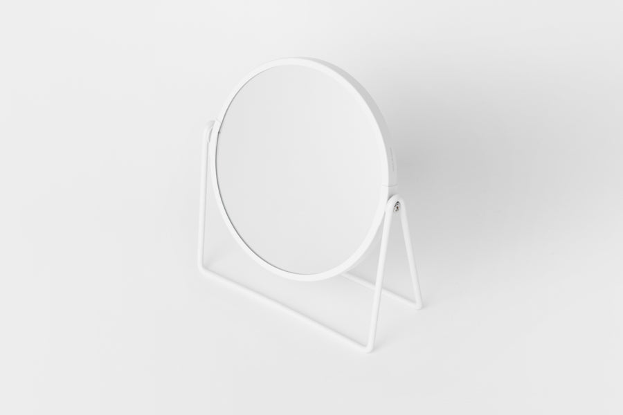 Triple Table Mirror White